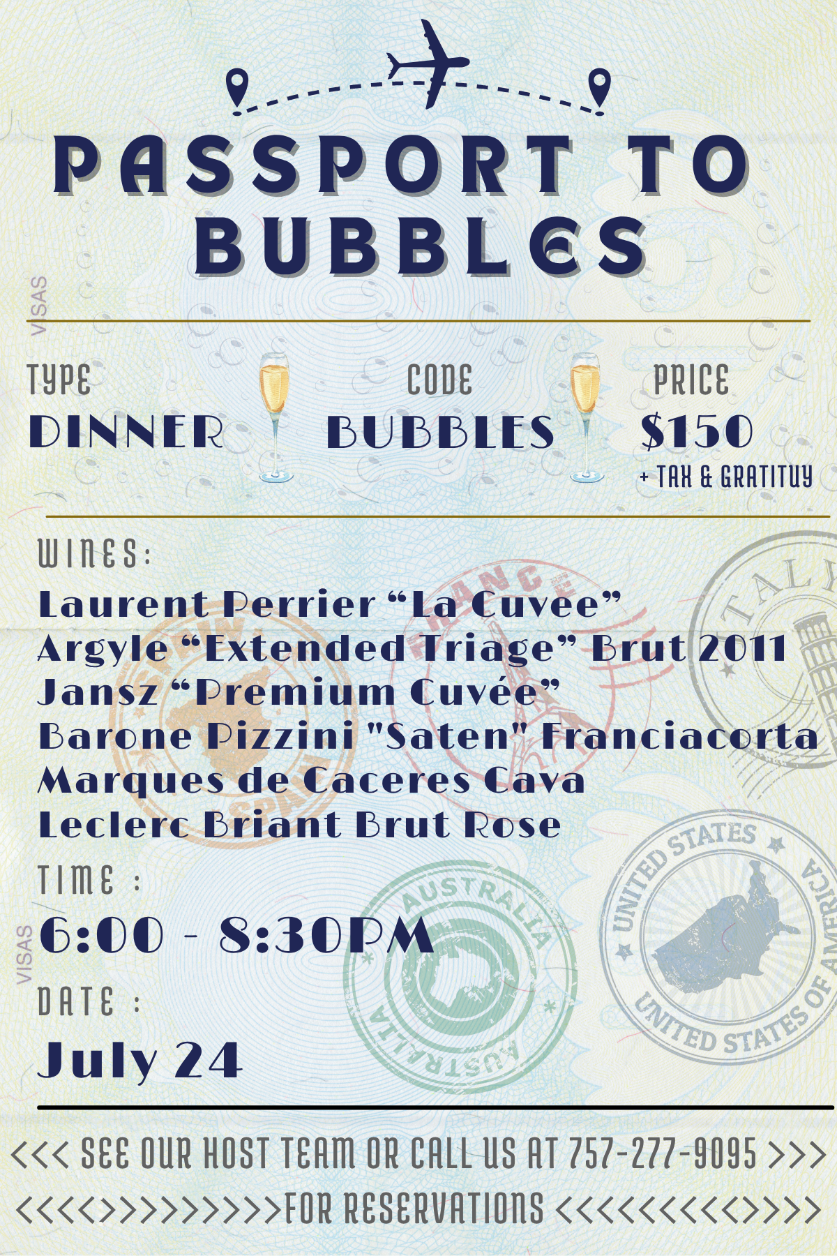 Passport To Bubbles Graphic 1