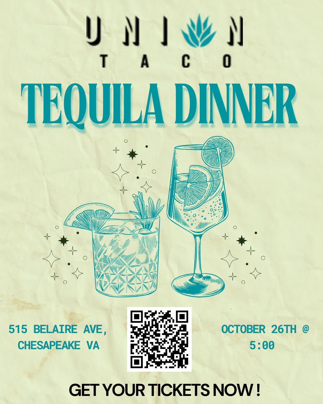 Union Taco Tequila Dinner